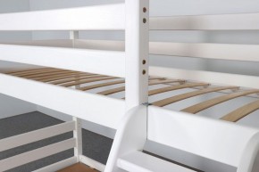 АДЕЛЬ Кровать двухъярусная с наклонной лестницей (белый) в Реже - rezh.mebel-74.com | фото