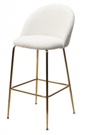 Барный стул GLADE NINI-01 Белый, teddy / золотой каркас М-City в Реже - rezh.mebel-74.com | фото