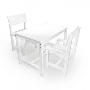 Детский растущий комплект стол и два стула  Я САМ "Лофт" (Белый, Белый) в Реже - rezh.mebel-74.com | фото