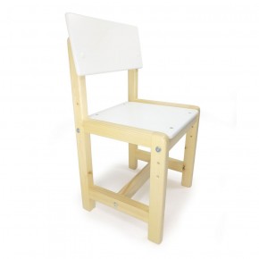 Детский растущий комплект стол и стул  Я САМ "Лофт" (Белый, Сосна) в Реже - rezh.mebel-74.com | фото