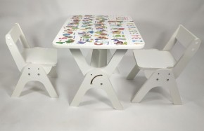 Детский растущий стол-парта и два стула Я САМ "Умка-Дуо" (Алфавит) в Реже - rezh.mebel-74.com | фото