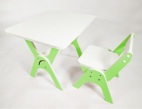 Детский растущий стол-парта и стул Я САМ "Умка" (Зеленый) в Реже - rezh.mebel-74.com | фото