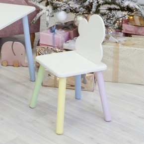 Детский стул Облачко (Белый/Белый/Цветной) в Реже - rezh.mebel-74.com | фото