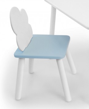 Детский стул Облачко (Белый/Голубой/Белый) в Реже - rezh.mebel-74.com | фото