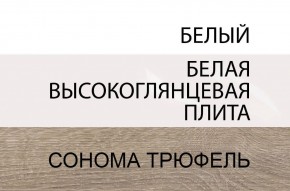 Комод 2D-1S/TYP 34, LINATE ,цвет белый/сонома трюфель в Реже - rezh.mebel-74.com | фото