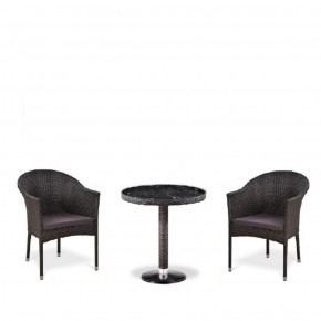 Комплект плетеной мебели T601/Y350A-W53 Brown (2+1) в Реже - rezh.mebel-74.com | фото