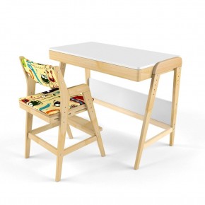 Комплект растущий стол и стул с чехлом 38 попугаев «Вуди» (Белый, Без покрытия, Монстры) в Реже - rezh.mebel-74.com | фото