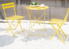 Комплект садовой мебели OTS-001R (стол + 2 стула) металл в Реже - rezh.mebel-74.com | фото