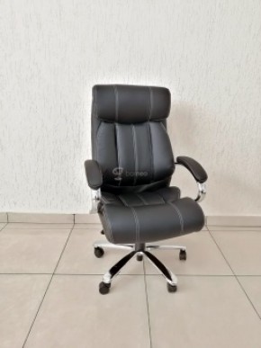 Кресло Barneo K-303 для руководителя (черная экокожа) в Реже - rezh.mebel-74.com | фото