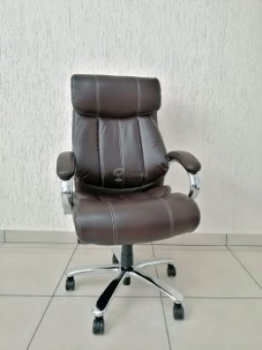 Кресло Barneo K-303 для руководителя (коричневая экокожа) в Реже - rezh.mebel-74.com | фото