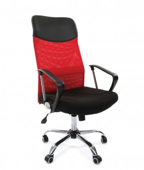 Кресло для руководителя CHAIRMAN 610 N (15-21 черный/сетка красный) в Реже - rezh.mebel-74.com | фото