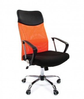 Кресло для руководителя CHAIRMAN 610 N (15-21 черный/сетка оранжевый) в Реже - rezh.mebel-74.com | фото
