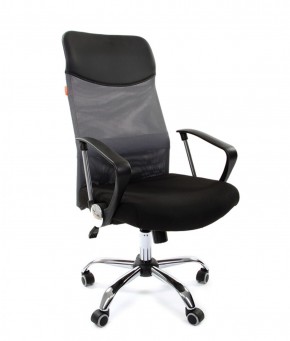 Кресло для руководителя CHAIRMAN 610 N(15-21 черный/сетка серый) в Реже - rezh.mebel-74.com | фото