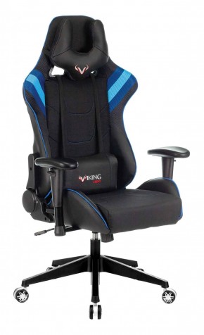 Кресло игровое Бюрократ VIKING 4 AERO BLUE черный/синий в Реже - rezh.mebel-74.com | фото