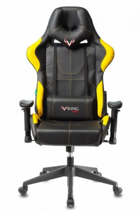 Кресло игровое Бюрократ VIKING 5 AERO YELLOW черный/желтый в Реже - rezh.mebel-74.com | фото