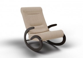 Кресло-качалка Мальта 10-Т-П (ткань/венге) ПЕСОК в Реже - rezh.mebel-74.com | фото