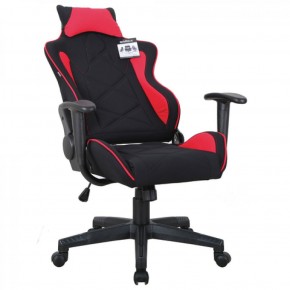 Кресло компьютерное BRABIX GT Racer GM-101 + подушка (ткань) черное/красное (531820) в Реже - rezh.mebel-74.com | фото