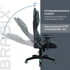 Кресло компьютерное BRABIX "GT Carbon GM-120" (черное/зеленое) 531929 в Реже - rezh.mebel-74.com | фото
