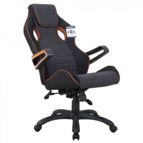 Кресло компьютерное BRABIX Techno Pro GM-003 (ткань черное/серое, вставки оранжевые) 531813 в Реже - rezh.mebel-74.com | фото