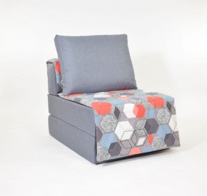 Кресло-кровать бескаркасное Харви (серый-геометрия слейт) в Реже - rezh.mebel-74.com | фото