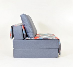 Кресло-кровать бескаркасное Харви (серый-геометрия слейт) в Реже - rezh.mebel-74.com | фото