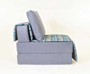 Кресло-кровать бескаркасное Харви (серый-квадро азур) в Реже - rezh.mebel-74.com | фото