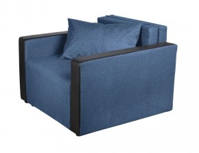 Кресло-кровать Милена с подлокотниками (синий) Велюр в Реже - rezh.mebel-74.com | фото