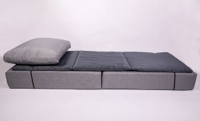 Кресло-кровать-пуф бескаркасное Прайм (мехико серый-графит) в Реже - rezh.mebel-74.com | фото