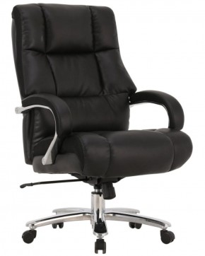 Кресло офисное BRABIX PREMIUM "Bomer HD-007" (рециклированная кожа, хром, черное) 531939 в Реже - rezh.mebel-74.com | фото
