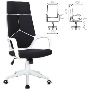 Кресло офисное BRABIX PREMIUM "Prime EX-515" (пластик белый, ткань, черное) 531812 в Реже - rezh.mebel-74.com | фото