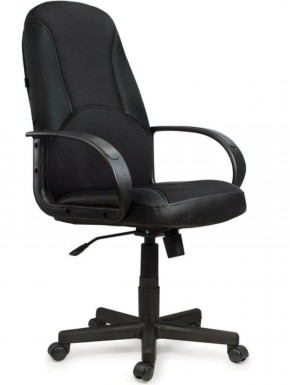 Кресло офисное BRABIX "City EX-512" (кожзам черный, ткань черная) 531407 в Реже - rezh.mebel-74.com | фото