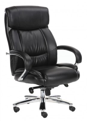Кресло офисное BRABIX "Direct EX-580" (хром/рециклированная кожа/черное) 531824 в Реже - rezh.mebel-74.com | фото