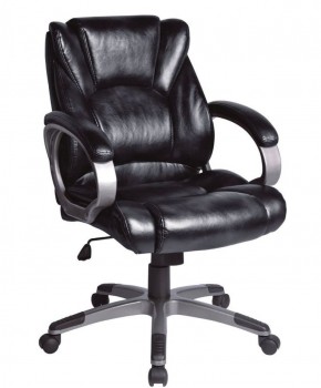 Кресло офисное BRABIX "Eldorado EX-504", экокожа, черное, 530874 в Реже - rezh.mebel-74.com | фото