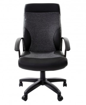 Кресло офисное BRABIX "Trust EX-535" (экокожа/черная/ткань серая) 531383 в Реже - rezh.mebel-74.com | фото