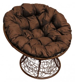 Кресло "ПАПАСАН" ротанг (каркас коричневый) в Реже - rezh.mebel-74.com | фото