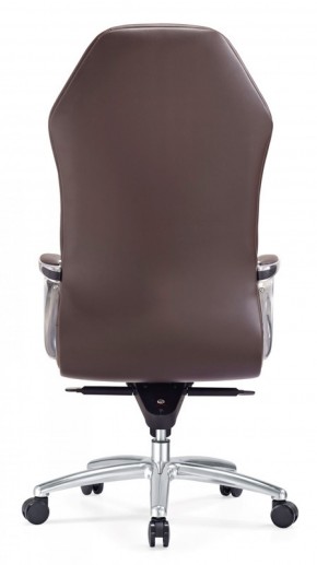 Кресло руководителя Бюрократ _AURA/BROWN коричневый в Реже - rezh.mebel-74.com | фото