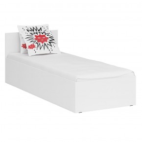 Кровать 0800 + Шкаф 2-х створчатый Стандарт, цвет белый, ШхГхВ 83,5х203,5х70 + 90х52х200 см., сп.м. 800х2000 мм., без матраса, основание есть в Реже - rezh.mebel-74.com | фото