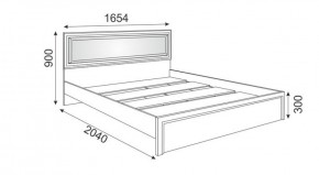 Кровать 1.6 М09 с мягкой спинкой и настилом Беатрис (Орех гепланкт) в Реже - rezh.mebel-74.com | фото