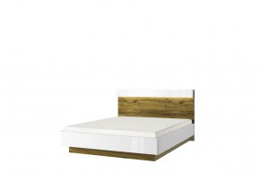 Кровать 160 с подъемником, TORINO, цвет белый/Дуб наварра в Реже - rezh.mebel-74.com | фото