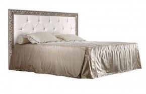 Кровать 2-х спальная(1,6 м)Тиффани Premium черная/серебро с мягким элементом со стразами с подъемным механизмом (ТФКР-2[3][7](П) в Реже - rezh.mebel-74.com | фото