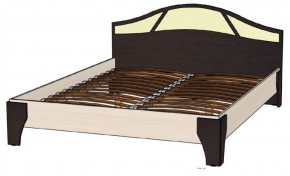 ВЕРОНА Кровать 1600 с основанием (Венге/Анкор светлый) в Реже - rezh.mebel-74.com | фото