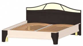 ВЕРОНА Кровать 1600 с основанием (Венге/Анкор светлый) в Реже - rezh.mebel-74.com | фото