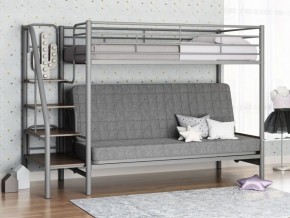 Кровать двухъярусная с диваном "Мадлен-3" (Серый/Серый) в Реже - rezh.mebel-74.com | фото