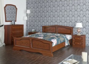 ЕЛЕНА Кровать из массива 800 (Орех) в Реже - rezh.mebel-74.com | фото