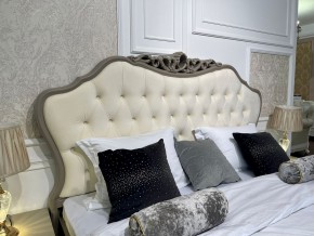Кровать Мокко 1600 с мягким изголовьем + основание (серый камень) в Реже - rezh.mebel-74.com | фото