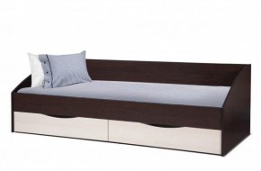 Кровать одинарная "Фея - 3" симметричная New (2000Х900) венге/вудлайн кремовый в Реже - rezh.mebel-74.com | фото