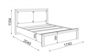 Кровать 1.6 Глэдис М31 с настилом и мягкой частью (ЯШС/Белый) в Реже - rezh.mebel-74.com | фото