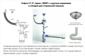 Мойка кухонная ULGRAN U-102 (480) в Реже - rezh.mebel-74.com | фото