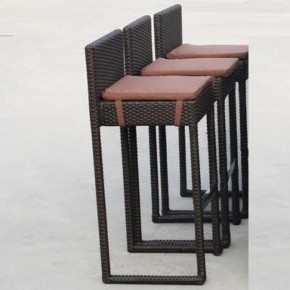 Плетеный барный стул Y390A-W63 Brown в Реже - rezh.mebel-74.com | фото