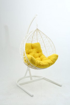 Подвесное кресло Бароло (белый/желтый) в Реже - rezh.mebel-74.com | фото